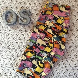 LuLaRoe leggings OS psychedelic animals
